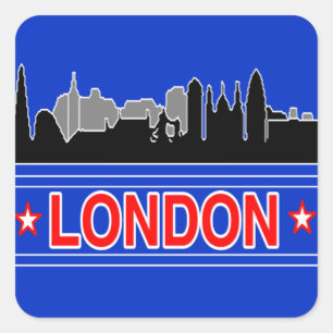 London Skyline  Travel Stickers