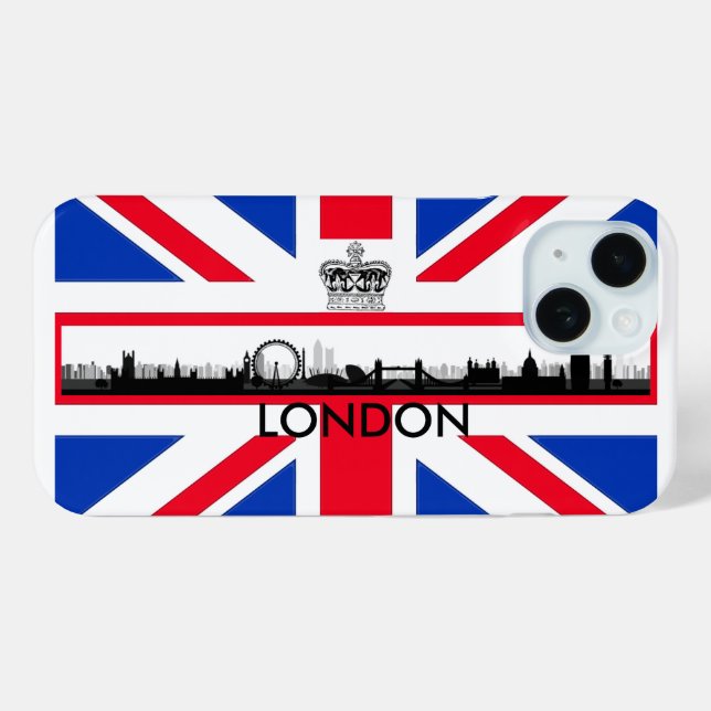 London Skyline Union Jack Flag  Case-Mate iPhone Case (Back (Horizontal))