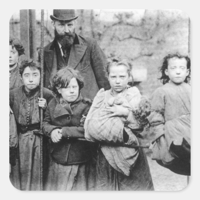 London Slums Square Sticker (Front)