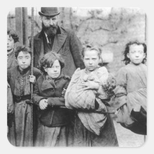 London Slums Square Sticker