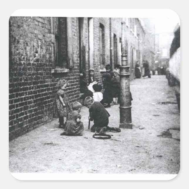 London Slums Square Sticker (Front)