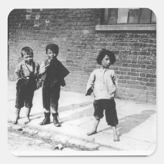 London Slums Square Sticker (Front)