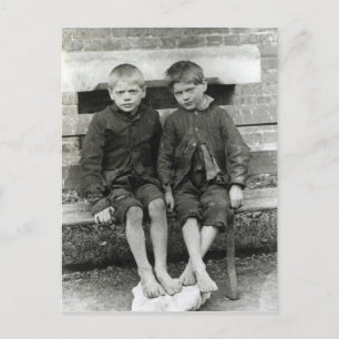 London Slums, The Boys Postcard