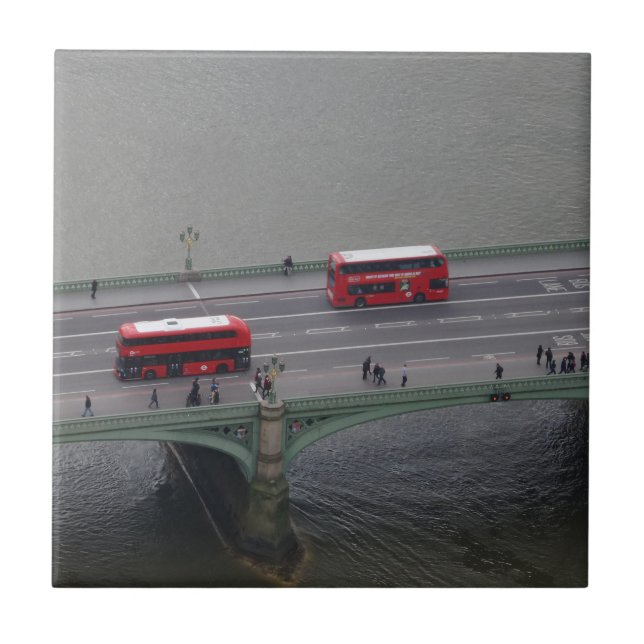 London Small (4.25" x 4.25") Ceramic Photo Tile (Front)
