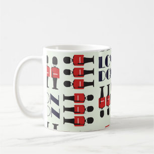 London, soldiers, seamless pattern coffee mug