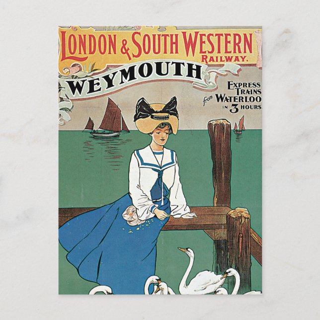 London & Southwestern ~ Weymouth Postcard (Front)
