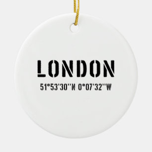 London Souvenir City Ceramic Tree Decoration