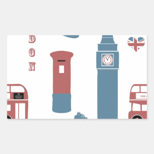 London Special Rectangular Sticker