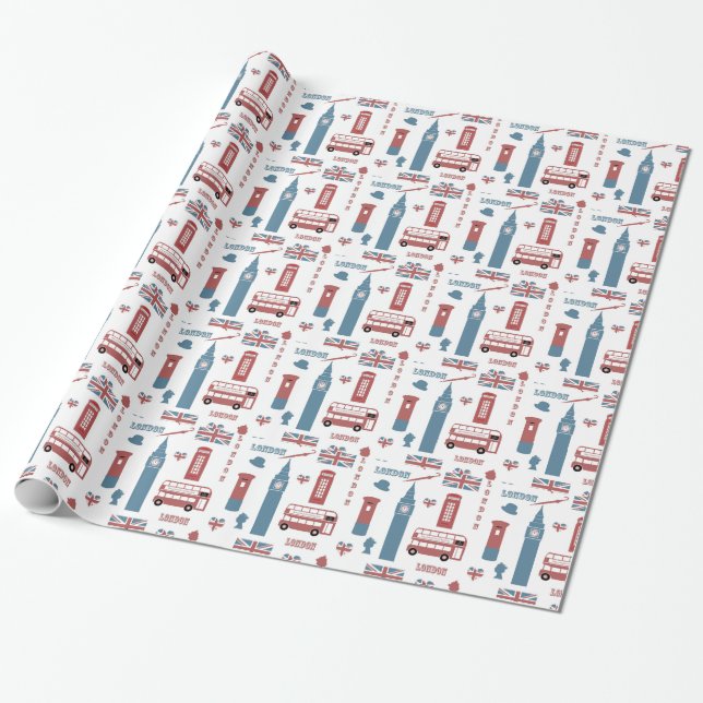 London Special Wrapping Paper (Unrolled)