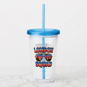 London Squad Matching Friends, Family, Girls, UK Acrylic Tumbler