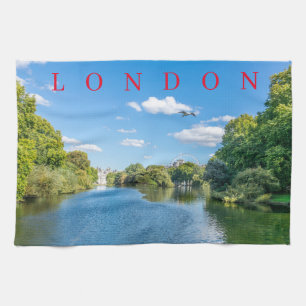 London St.James's Park view tea towel