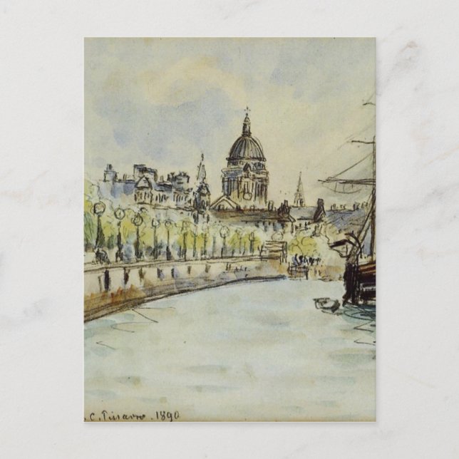 London, St. Paul's Cathedral by Camille Pissarro Postcard (Front)