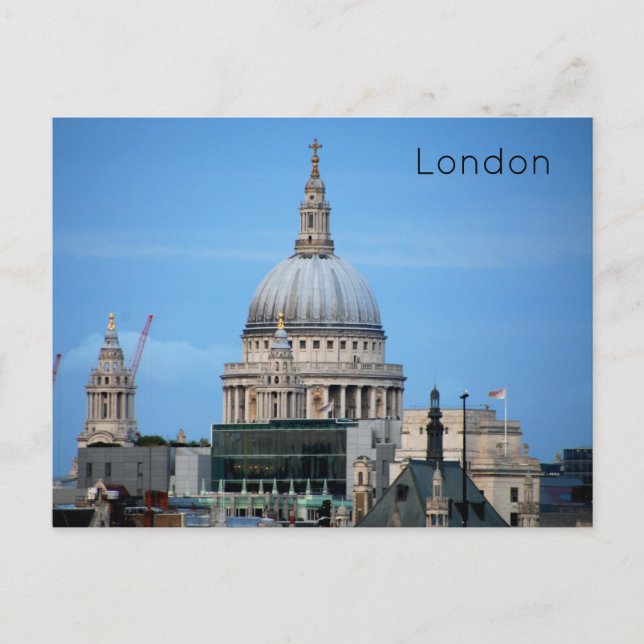London - St Paul's Cathedral Holiday Postcard (Front)