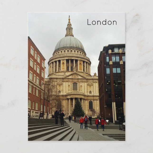 London - St Paul's Cathedral Holiday Postcard (Front)