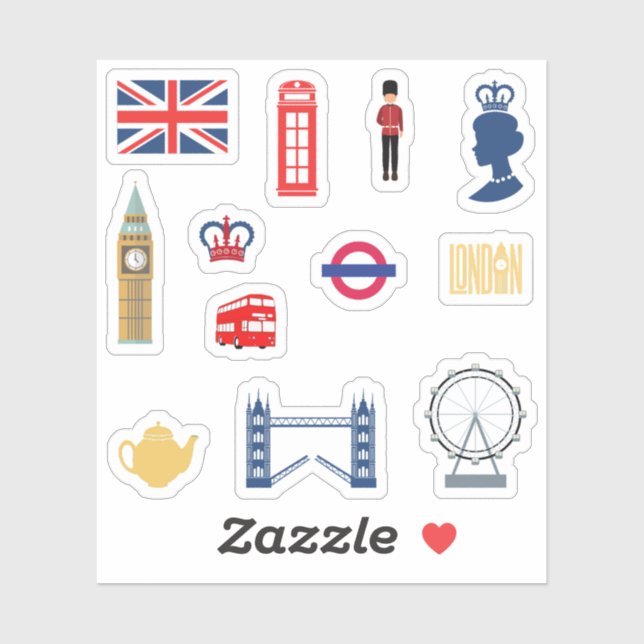 London Stickers (Sheet)