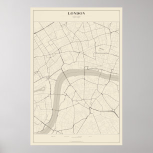 London Street Map Poster