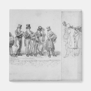 London Street Musicians, c.1820-30 Magnet