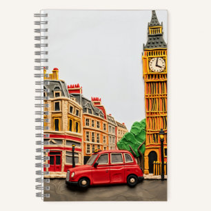 London Street Scene in Playdough Notebook