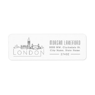 London Stylised Skyline  