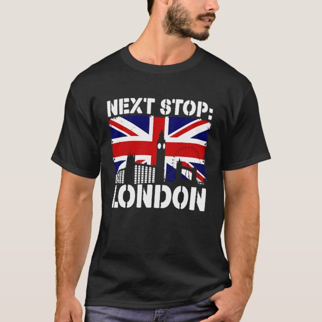 London Summer Vacation Trip Next Stop Vacay Vibes  T-Shirt (Front)