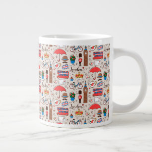 London Symbols Pattern Large Coffee Mug