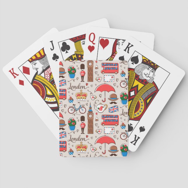 London Symbols Pattern Playing Cards (Back)