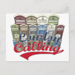 London t-shirt postcard