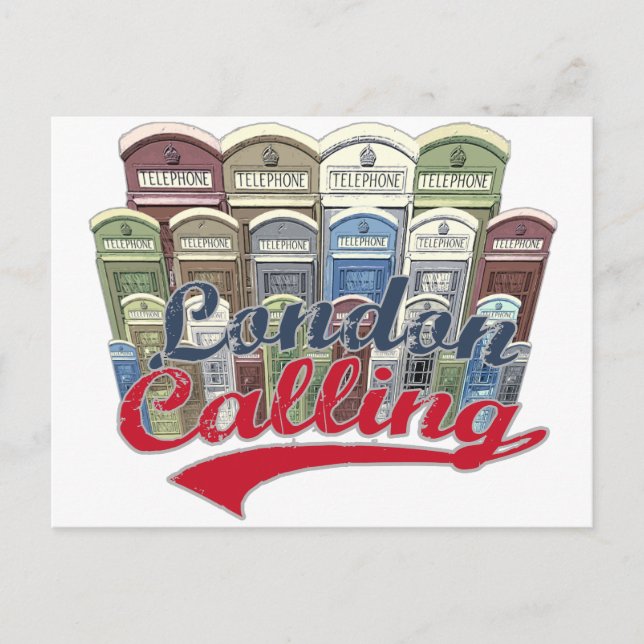 London t-shirt postcard (Front)