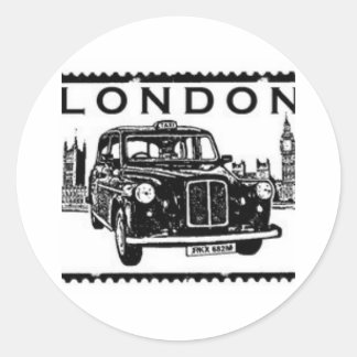 London Taxi Classic Round Sticker