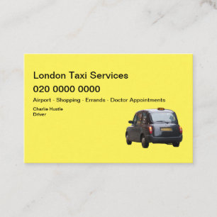 London Taxi Service Business Card