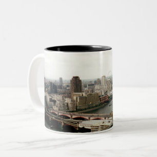 London Thames Landscape Two-Tone Coffee Mug