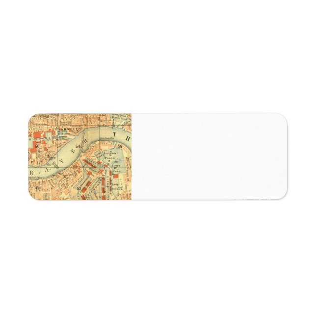 London Thames Vintage Map (Front)