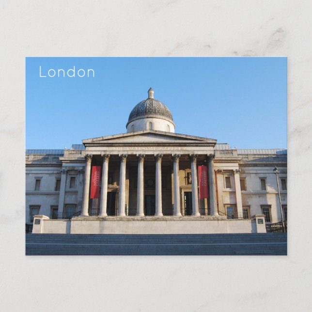 London - The National Gallery Holiday Postcard (Front)