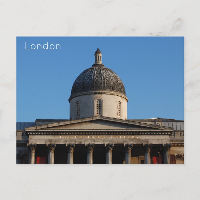 London - The National Gallery Holiday Postcard (Front)