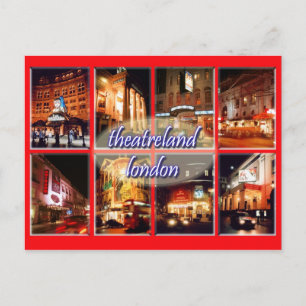 London theatres postcard