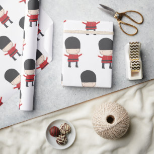London Theme Royal Guard Wrapping Paper