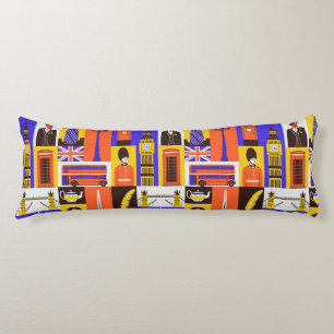 London Themed Body Pillow
