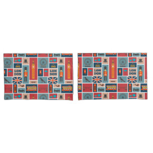 London Themed Pillowcase