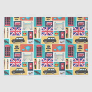 London Themed  Tissue Paper