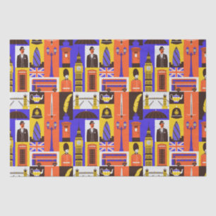 London Themed  Tissue Paper