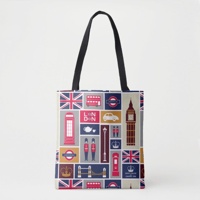 London Themed Tote Bag (Front)