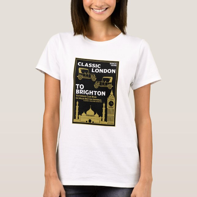 London To Brighton Veteran Car Run T-Shirt (Front)