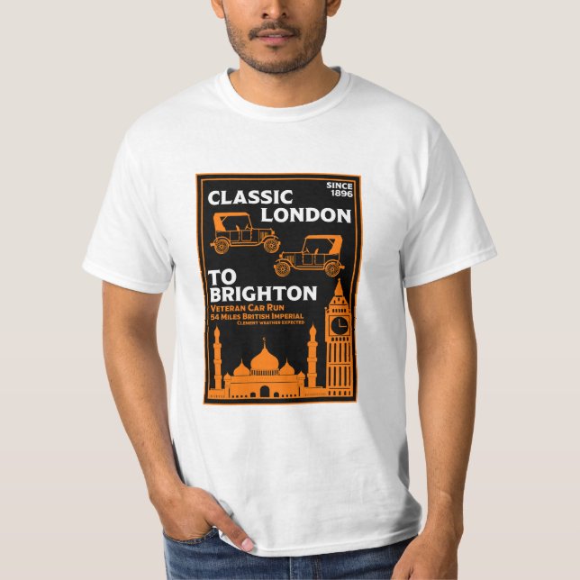 London To Brighton Veteran Car Run T-Shirt (Front)