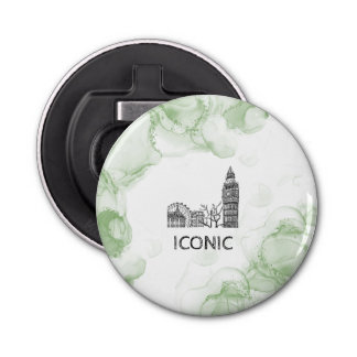 London Tone Watercolor  Bottle Opener