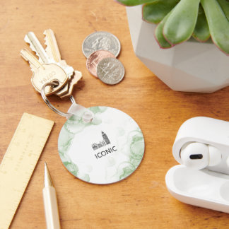 London Tone Watercolor  Key Ring