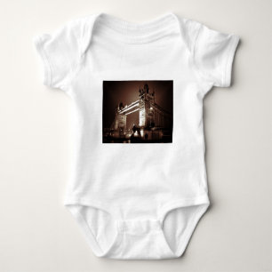 London Tower Bridge at Night Baby Bodysuit