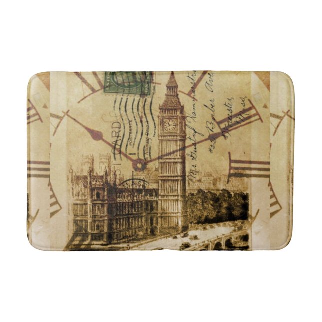 London Tower bridge clocktower big ben Bath Mat (Front)