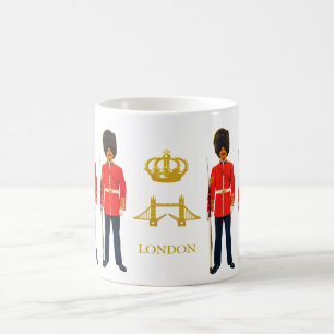 London Tower Bridge, Crown & Royal British Warders Coffee Mug