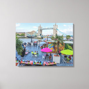 London Tower Bridge in summer canvas print