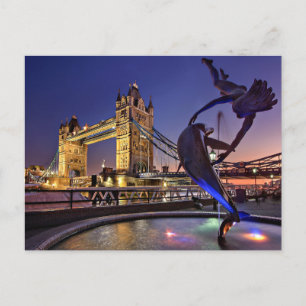 London Tower Bridge Postcard